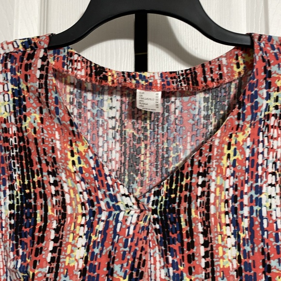 Colorful blouse top shirt size 16 - Picture 3 of 12